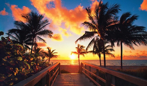 Zachód słońca w Key West
