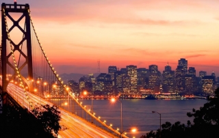 San Francisco widok nocą