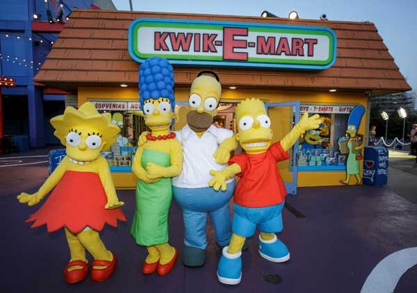 Simpsons Universal Hollywood