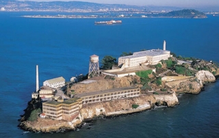 Alcatraz z lotu ptaka