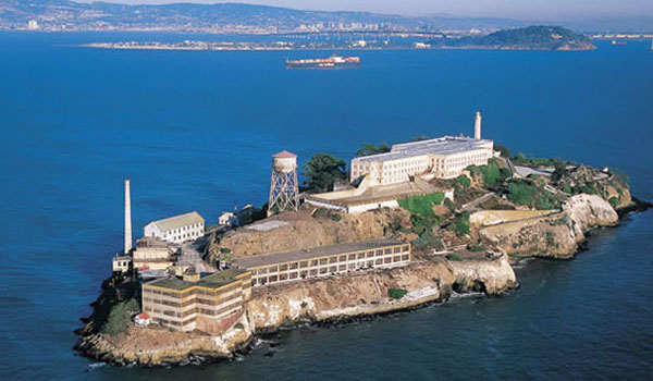 Alcatraz z lotu ptaka