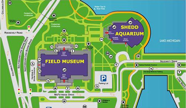 Shedd Aquarium na mapie