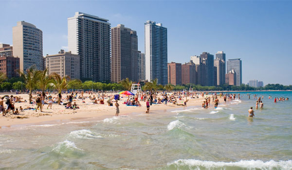 plaża w Chicago