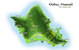 mapa Oahu