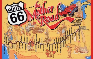 mapa Route 66