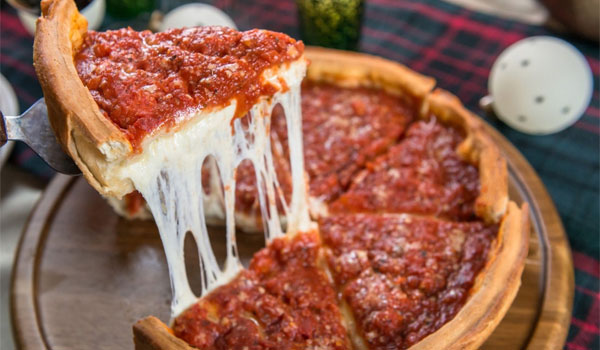 deep dish pizza