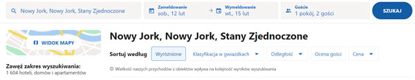 hotel Nowy Jork oferta