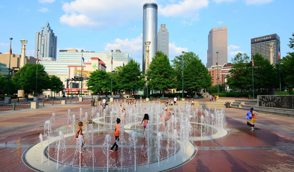 Olympic Park Atlanta fontanny