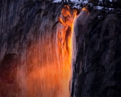 wodospad ognia Yosemite