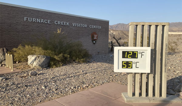 Death Valley temperatura