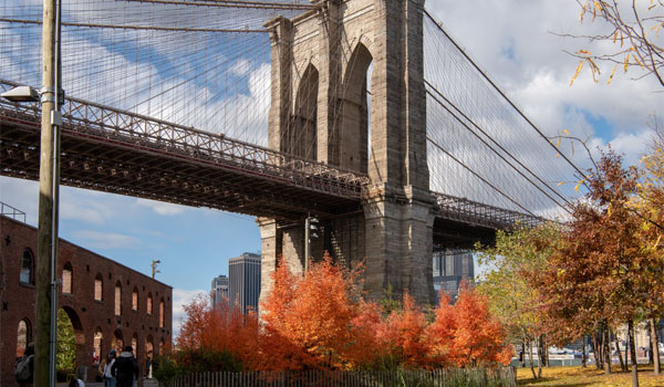 Brooklyn Bridge Park jesienią