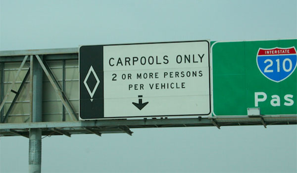 carpool lane USA
